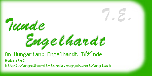 tunde engelhardt business card